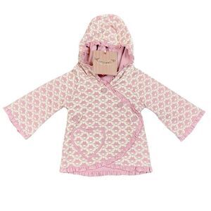 New! NWT Little Wings by Paper Wings Organic Vintage Pink Hooded Coat 24 Months